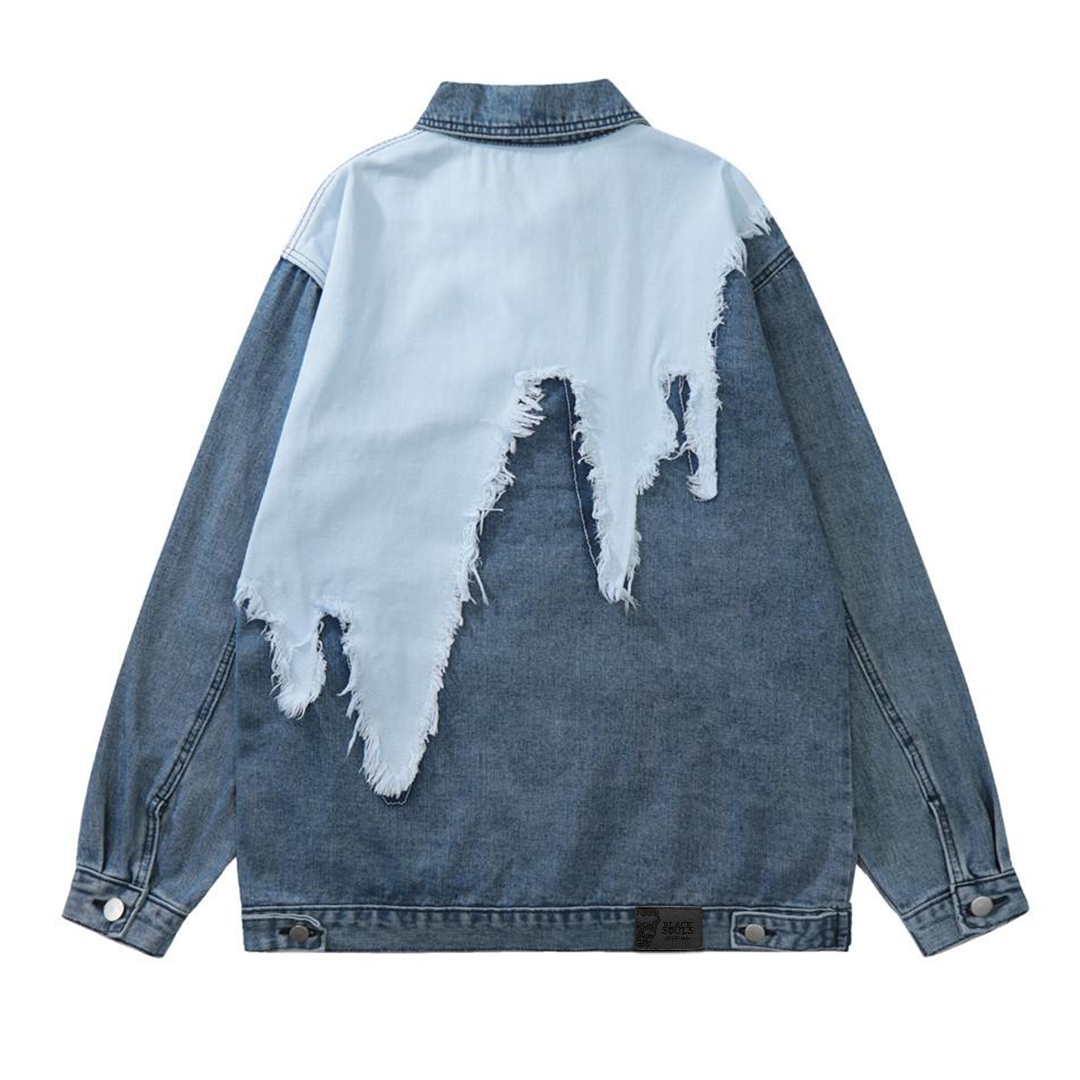 Ripped Rebellion Denim Jacket