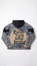 BULIT FROM WHAT BROKE DENIM JACKET