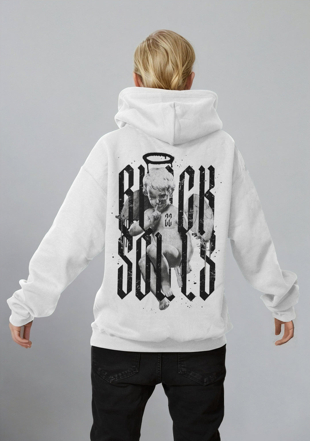 Black soul 100% cotton Heavyweight hoodie