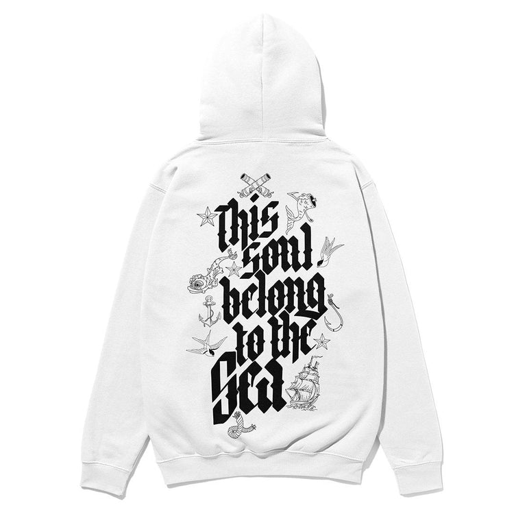 This soul belong to the sea 100% cotton Heavyweight hoodie - WhisperStorm