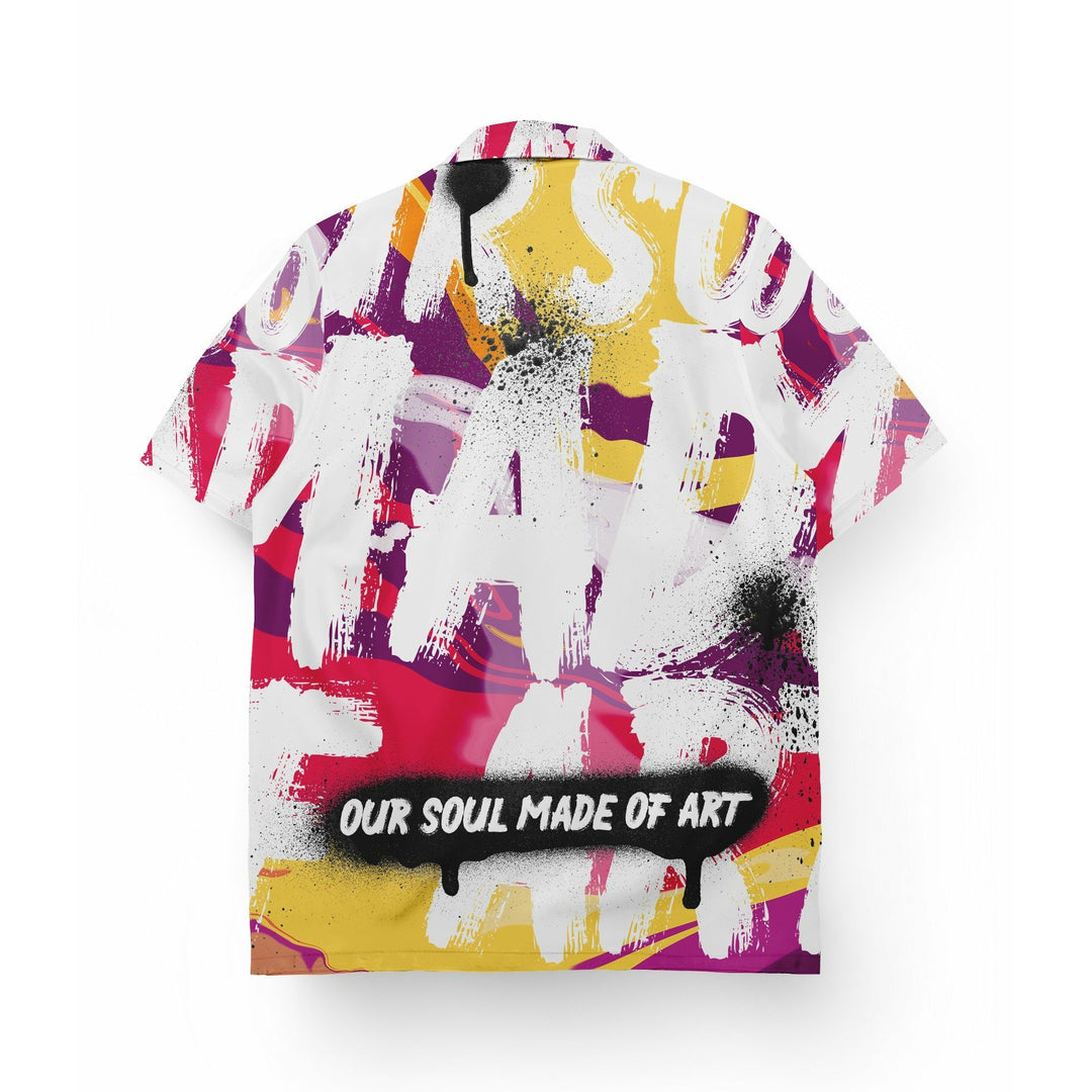 OUR SOUL MADE OF ART SHIRT LAPEL COLLAR - 22BLACKSOULS Clothing