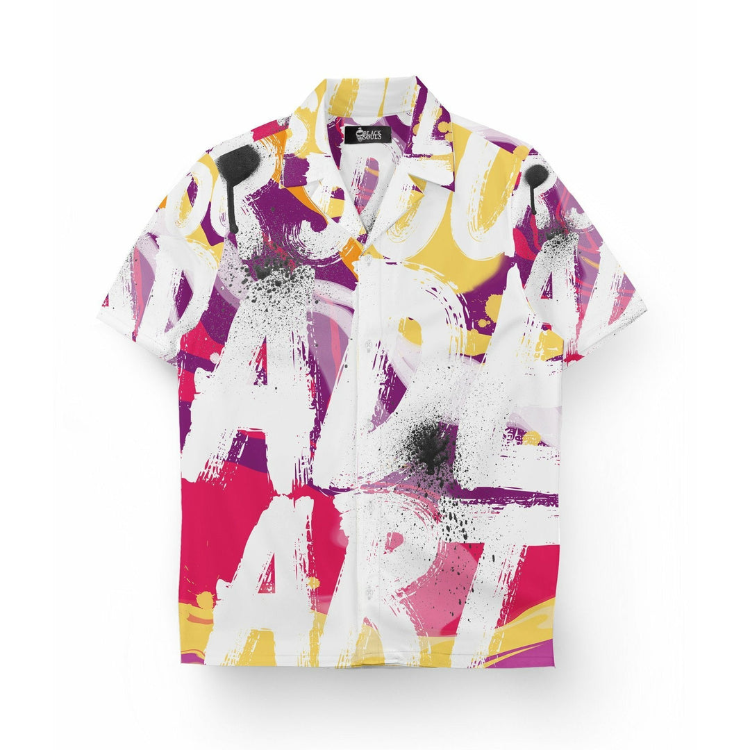 OUR SOUL MADE OF ART SHIRT LAPEL COLLAR - 22BLACKSOULS Clothing