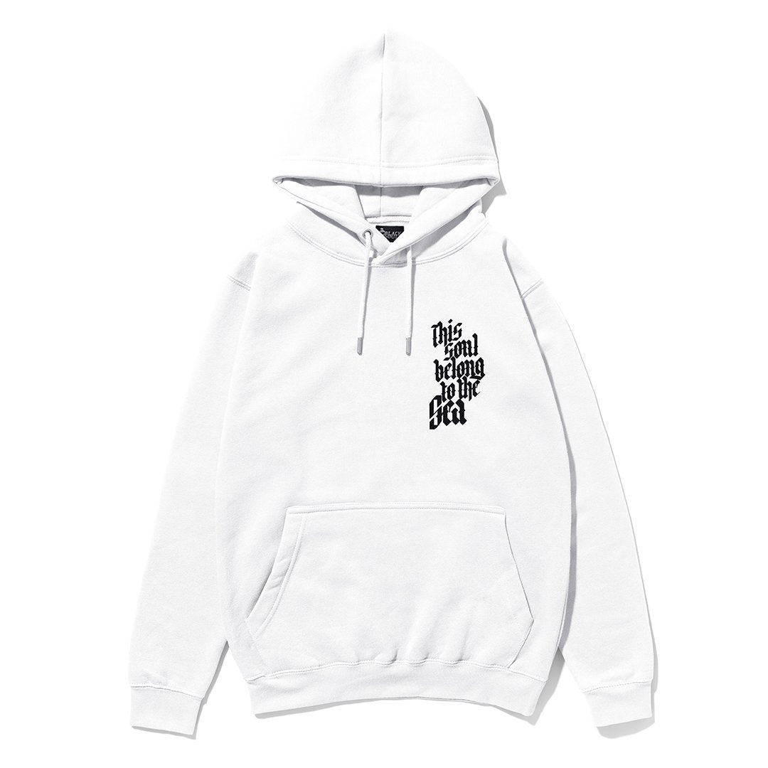 This soul belong to the sea 100% cotton Heavyweight hoodie - 22BLACKSOULS