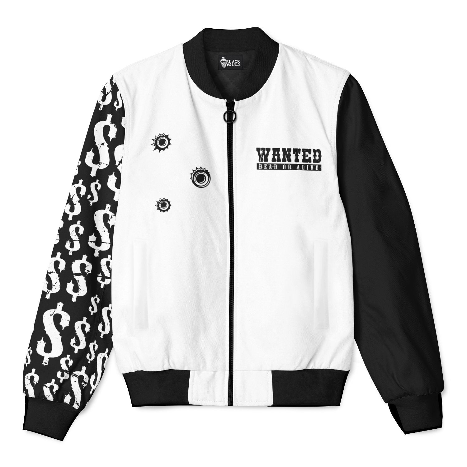 WANTED BOMBER JACKET - 22BLACKSOULS Clothing