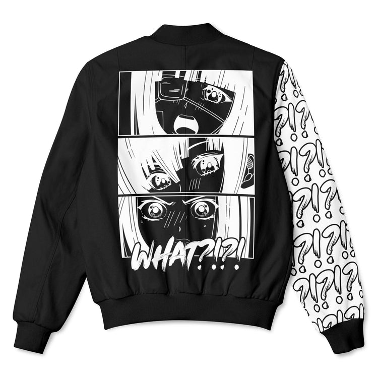 WHAT?!?! BOMBER JACKET - 22BLACKSOULS